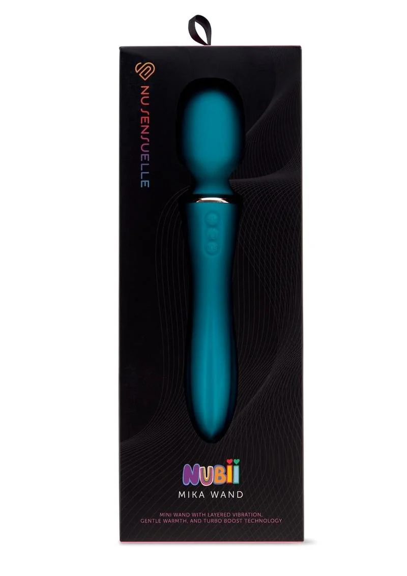 Nu Sensuelle Nubii Mika Mini Wand Silicone Vibrator with Turbo Boost - Image 7