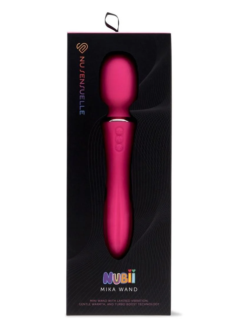 Nu Sensuelle Nubii Mika Mini Wand Silicone Vibrator with Turbo Boost - Image 8