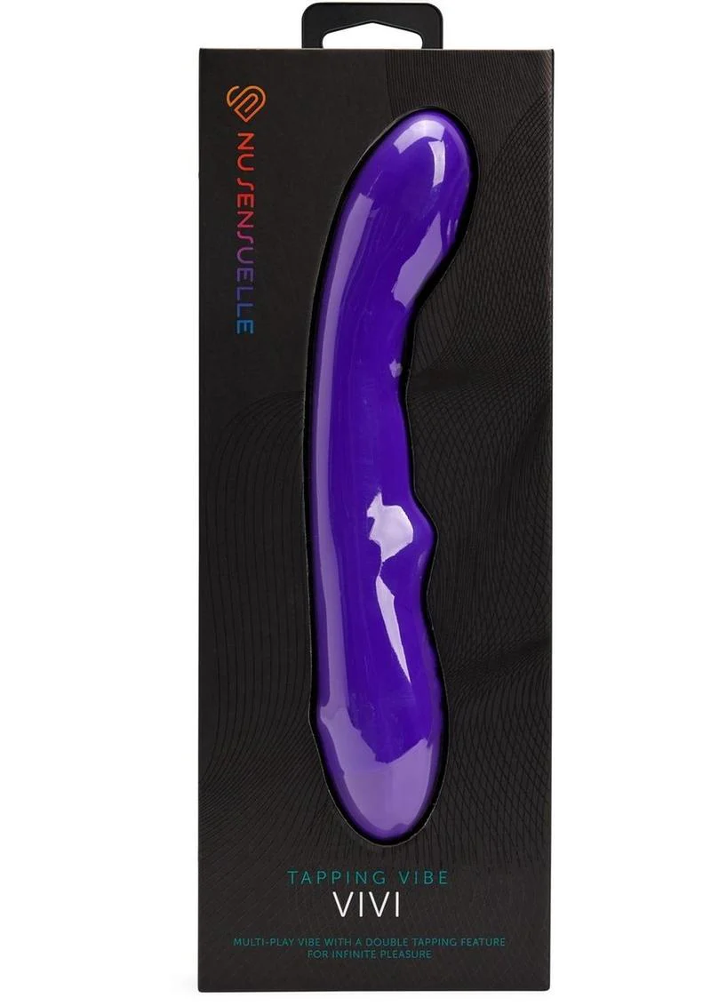 Nu Sensuelle Vivi Rechargeable Silicone Double Tapping Vibrator - Image 8