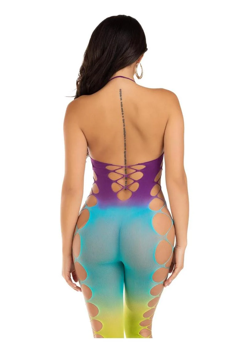 Ocean Ombre Seamless Footless Bodystocking - Image 3