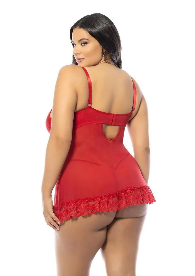 Oh LA LA Cheri Valentine Babydoll Plus - Image 4