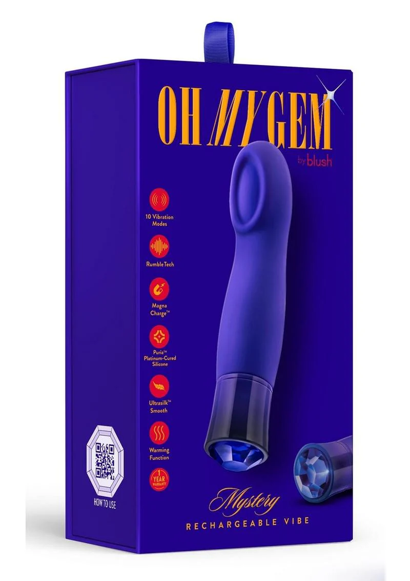 Oh My Gem Mystery Rechargeable Silicone G-Spot Vibrator - Image 4