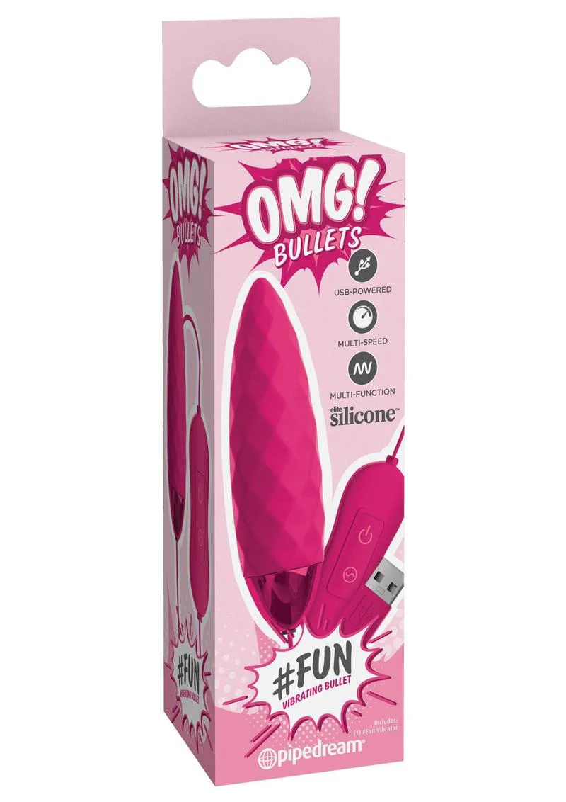 OMG! Bullets Fun USB-Powered Silicone Vibrating Bullet - Image 3