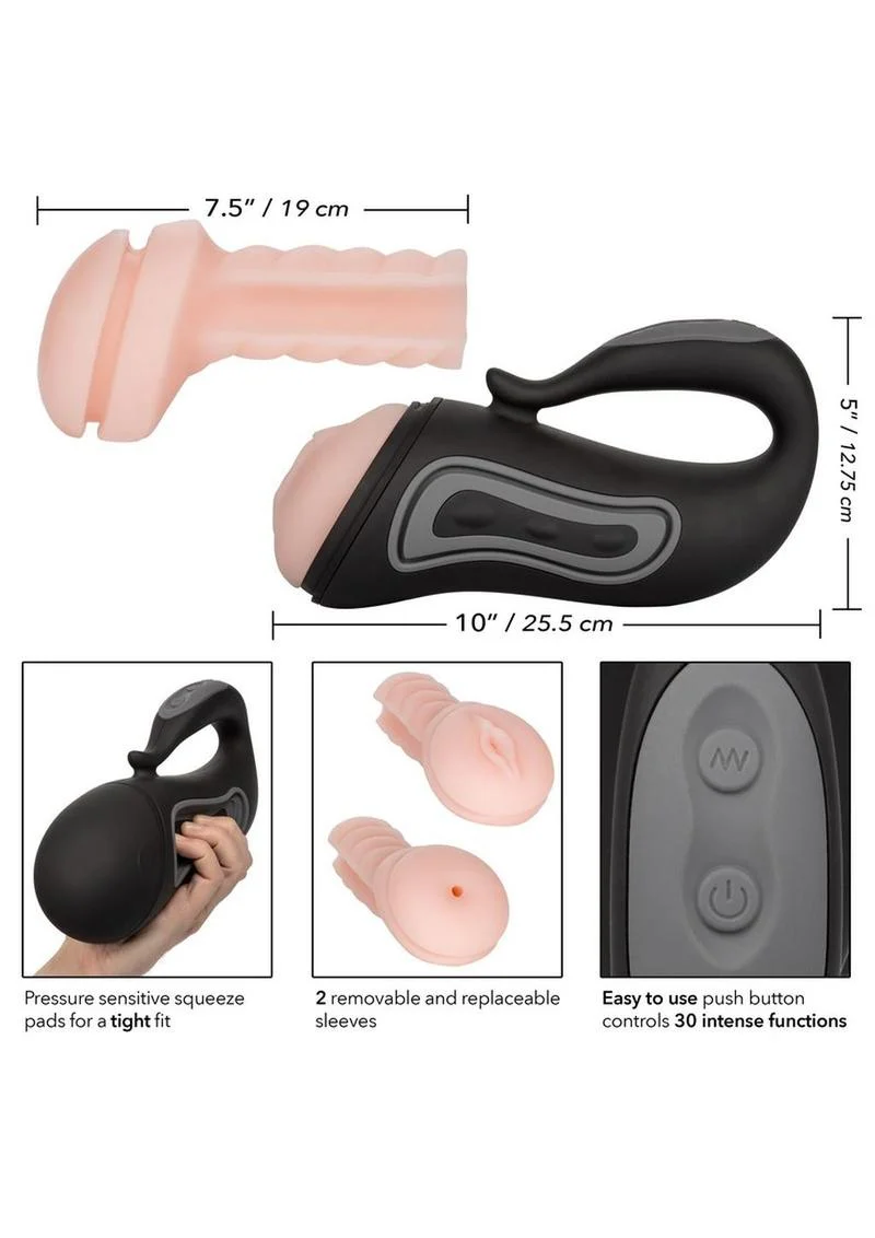 Opt Series Grip-N-Stroke Masturbator Vibrating - Image 3