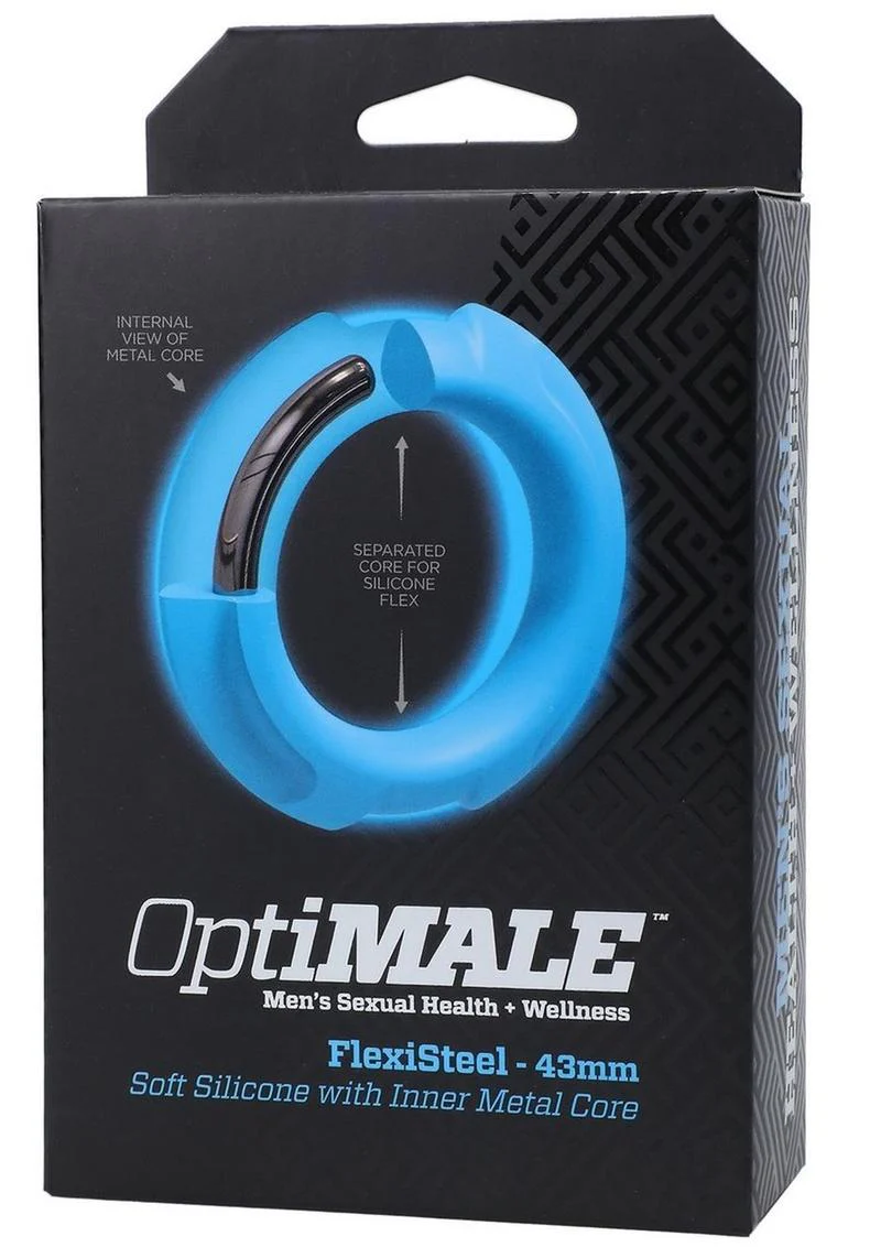 OptiMALE FlexiSteel 43mm Cock Ring - Image 11