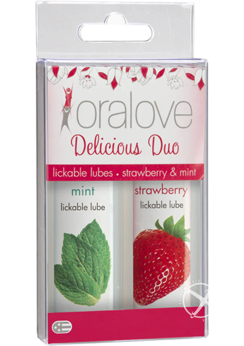 Oralove Delicious Duo Lickable Lubes Strawberry And Mint - Image 2