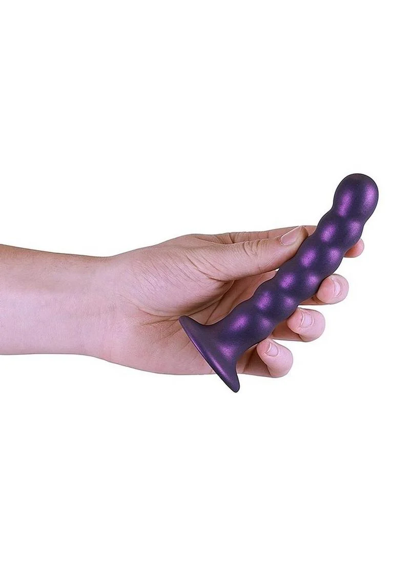 Ouch! Beaded Silicone G-Spot Dildo Curved For Precision Pleasure - Image 4