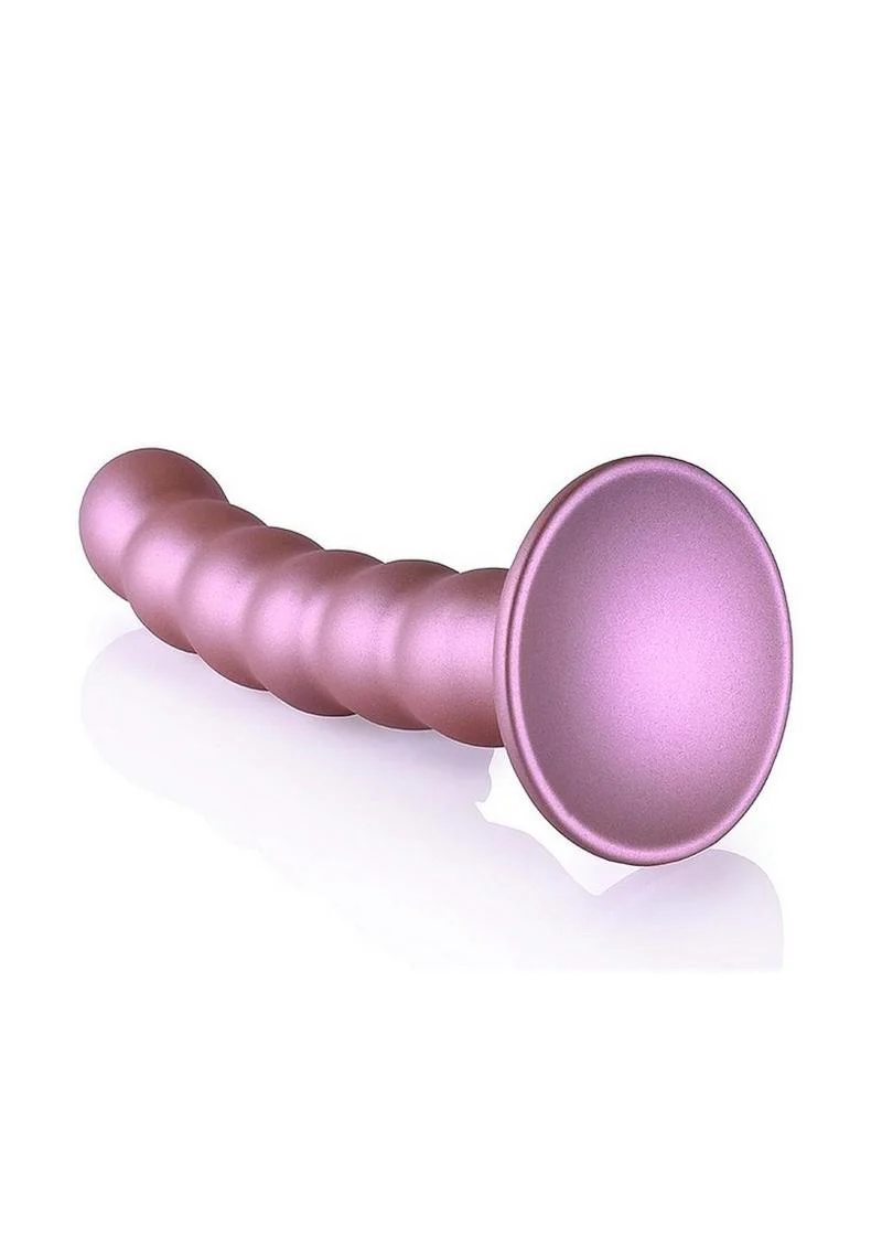 Ouch! Beaded Silicone G-Spot Dildo Curved For Precision Pleasure - Image 5