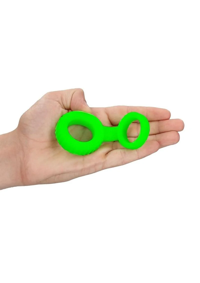 Ouch! Glow in the Dark Cock Ring And Ball Strap - Image 2