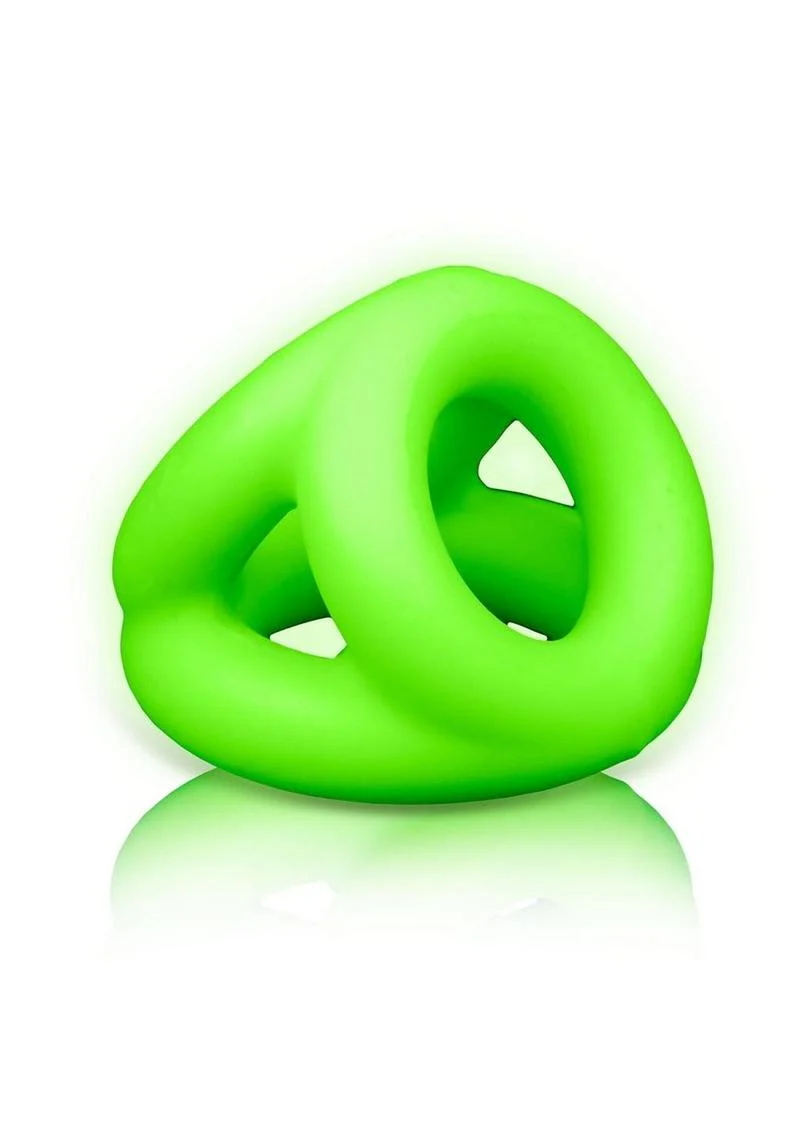 Ouch! Glow in the Dark Cock Ring And Ball Strap - Image 4