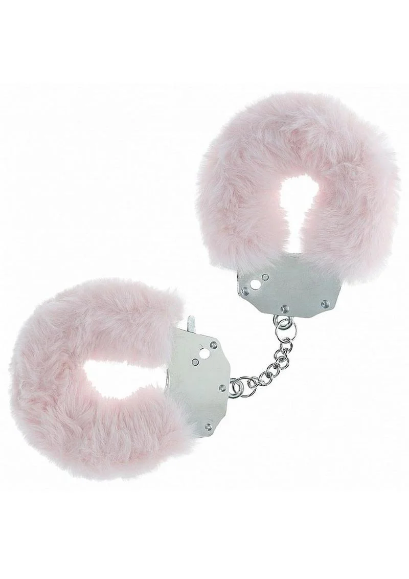 Ouch! Heavy-Duty Fluffy Handcuffs - Powder - Image 2
