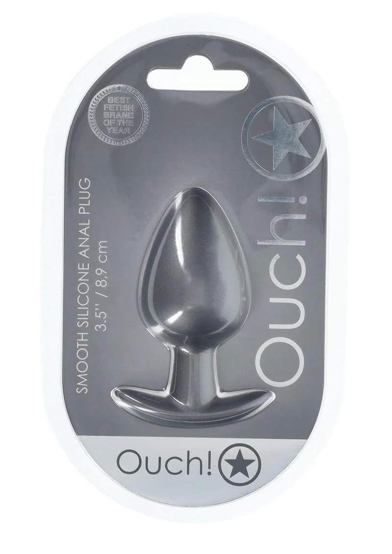 Ouch! Small Smooth Silicone Anal Plug - Image 6