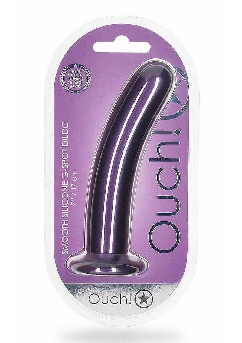Ouch! Smooth Easy to Clean Silicone G-Spot Dildo - Image 8