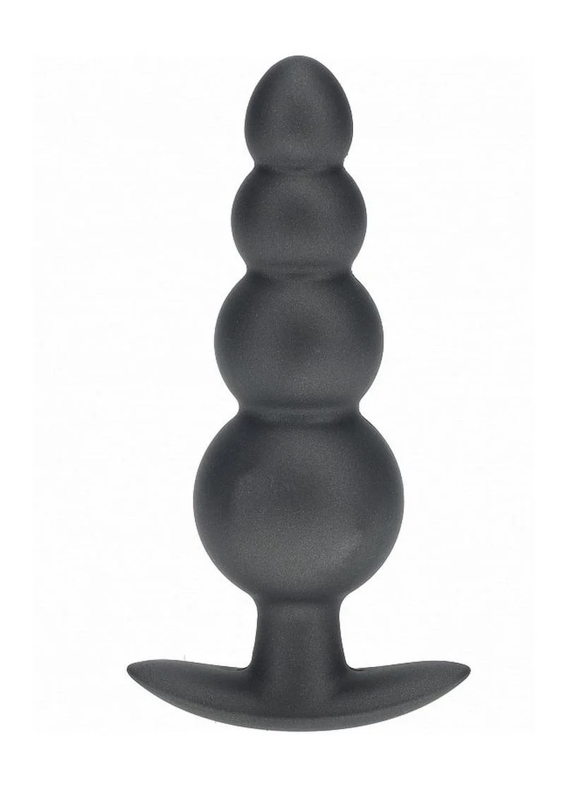 Ouch! Smooth Silicone Beaded Anal Plug