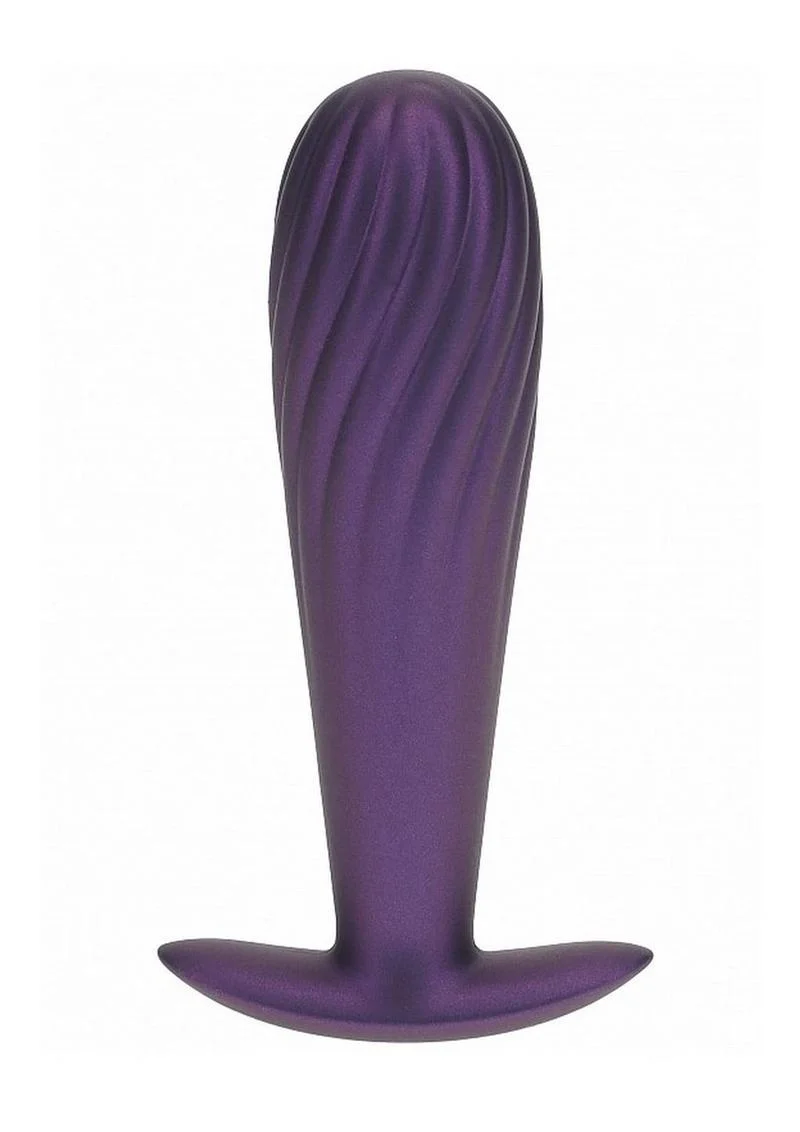 Ouch! Smooth Silicone Ribbed Anal Plug