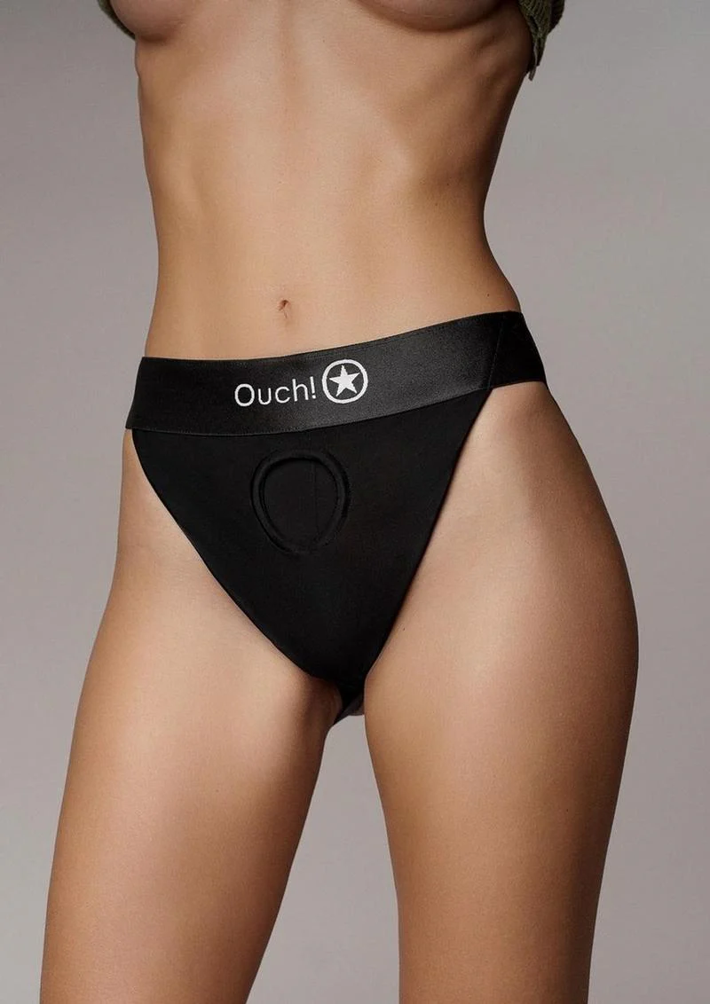 Ouch! Vibe Strap On Panty With Open Rechargeable Bullet