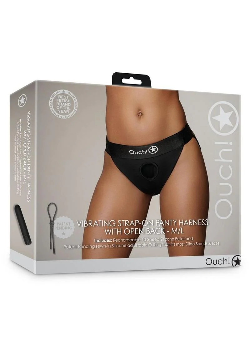Ouch! Vibe Strap On Panty With Open Rechargeable Bullet - Image 7