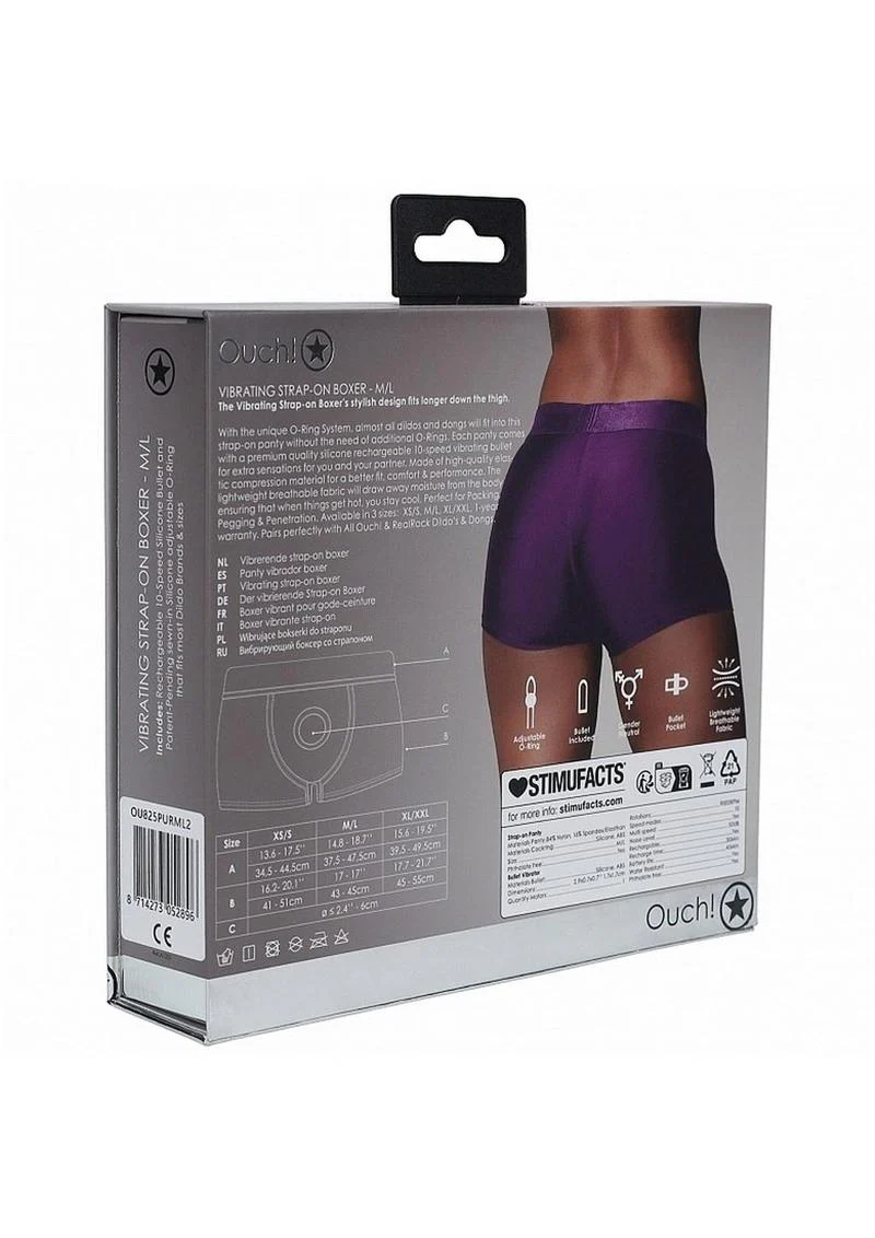 Ouch! Vibrating Strap-On Boxer With Bullet - Image 11