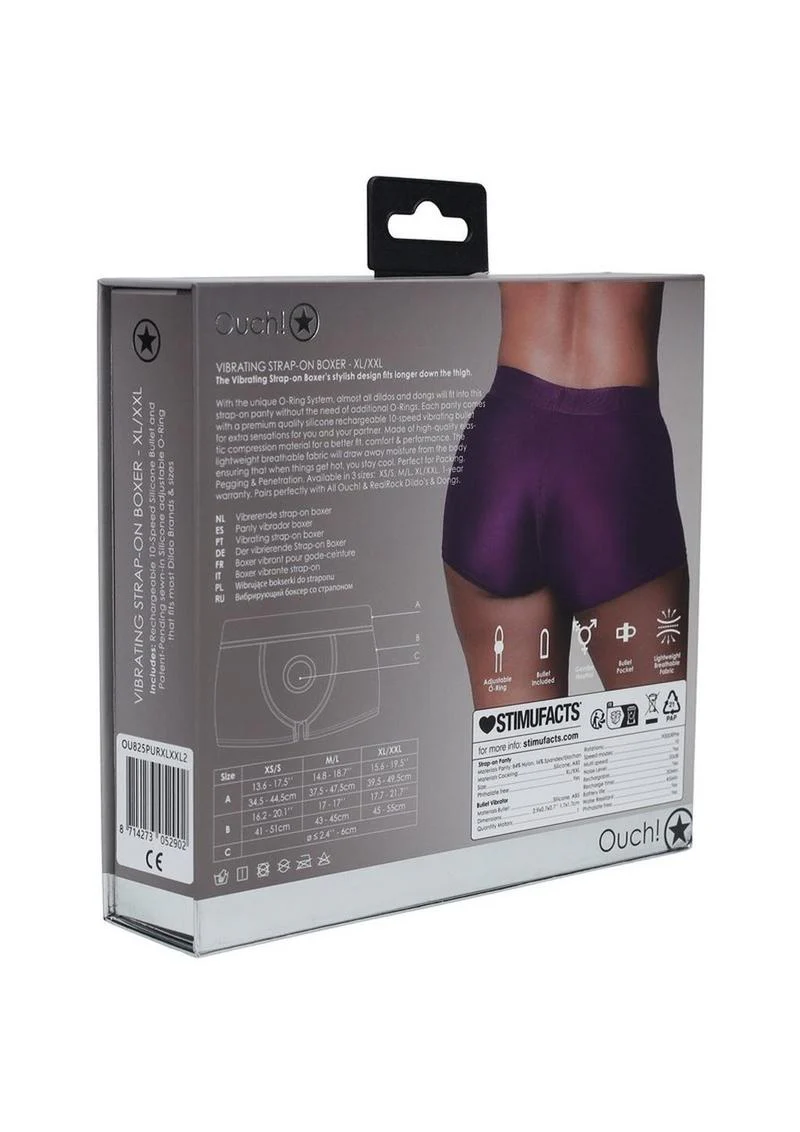 Ouch! Vibrating Strap-On Boxer With Bullet - Image 12