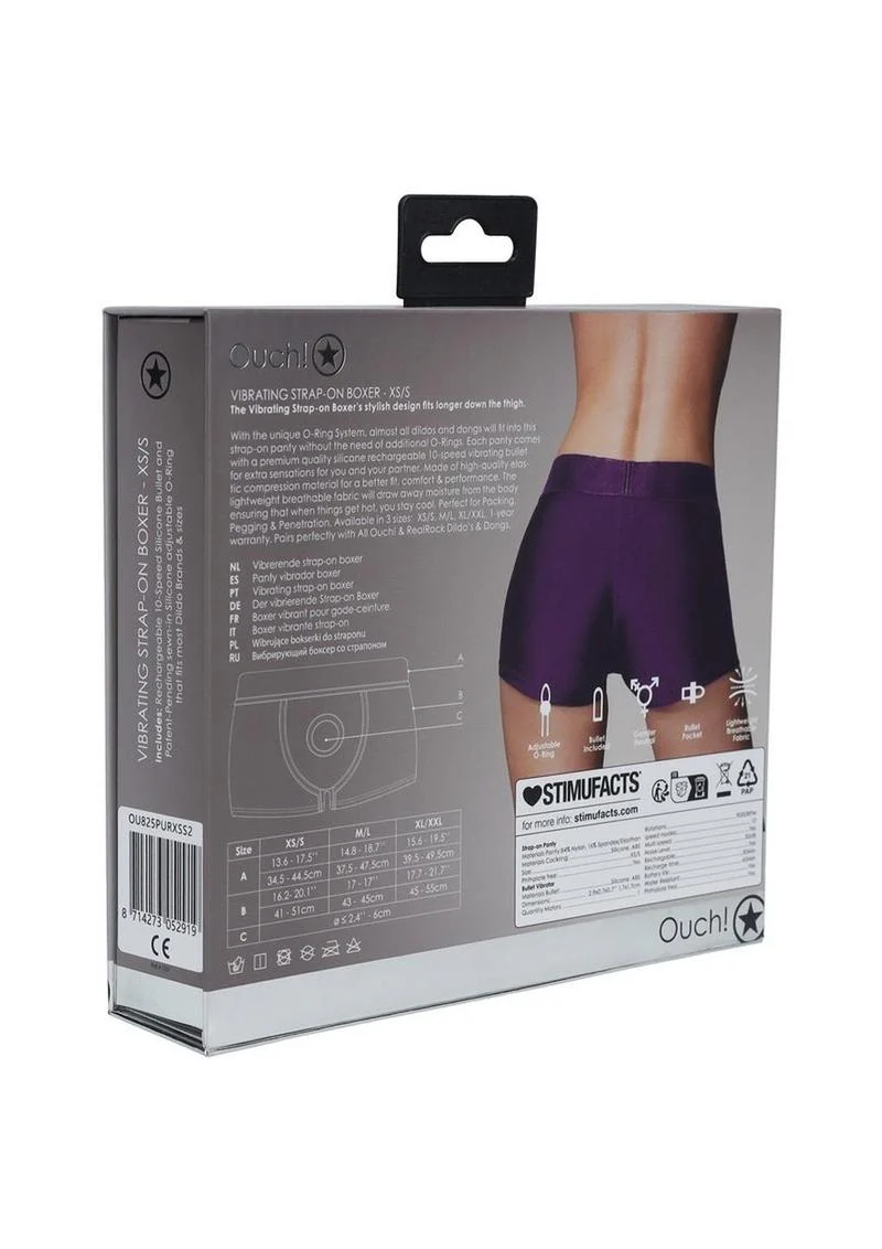 Ouch! Vibrating Strap-On Boxer With Bullet - Image 9