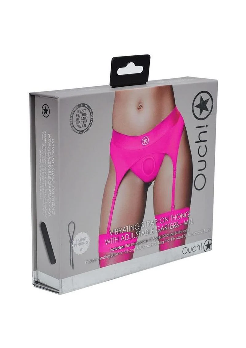 Ouch! Vibrating Strap-On Thong With Rechargeable Bullet - Image 22