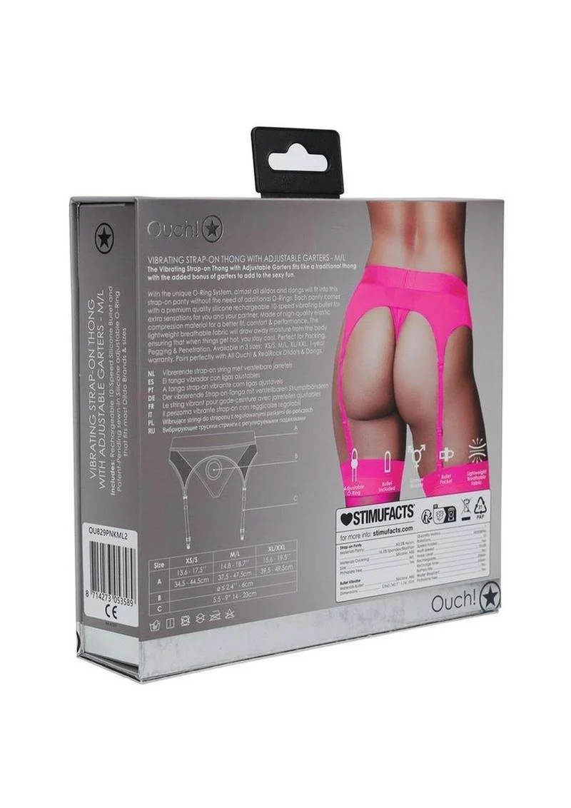 Ouch! Vibrating Strap-On Thong With Rechargeable Bullet - Image 26
