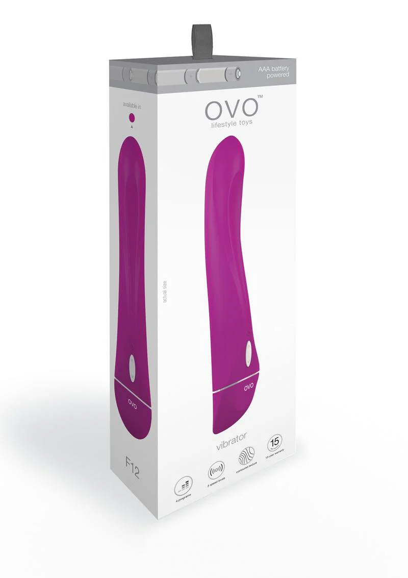 OVO F12 Silicone G-Spot Vibrator With Battery Power - Image 2