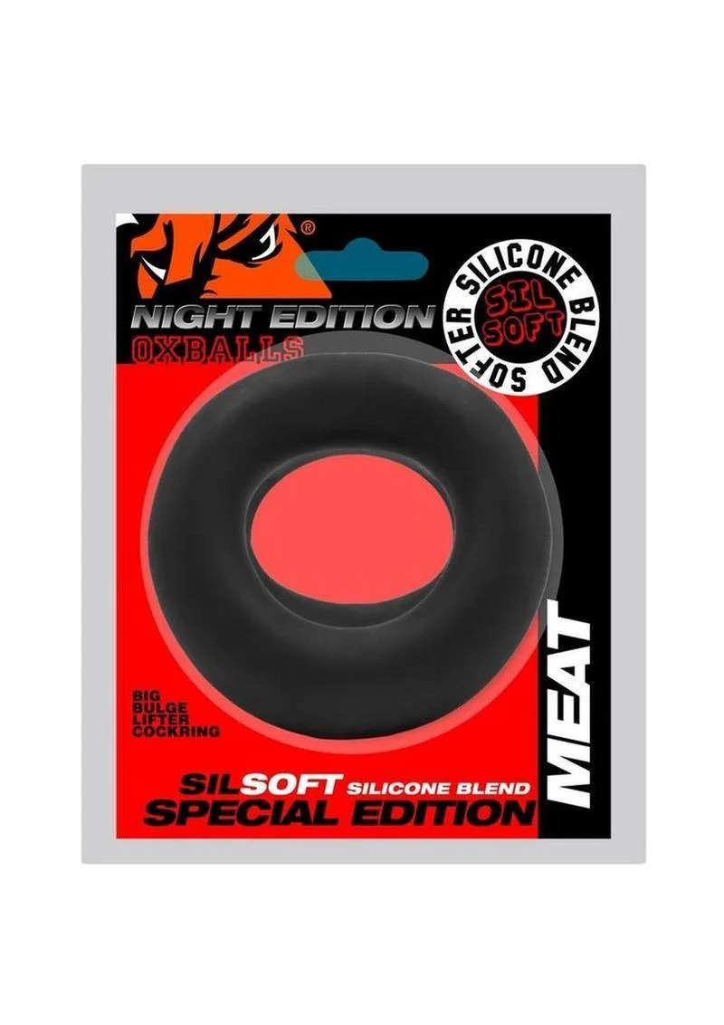 Oxballs MEAT Cockring Night Edition Sil-Soft Silicone Big Bulge Enhancer - Image 4