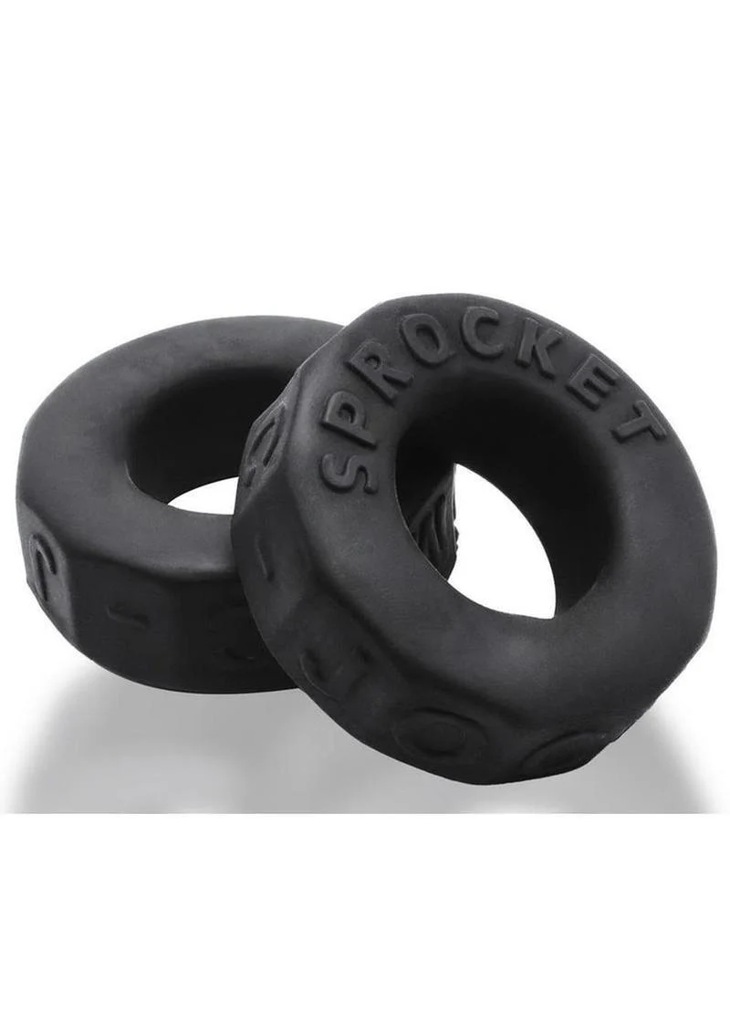 Oxballs SPROCKET Night Edition Cockring Stretchy Velvet Sil-Soft Ring - Image 2