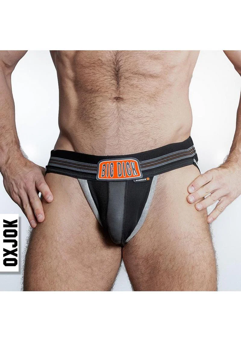 OXJOK Big Dick Bulge-Ring Jock Jockstrap With Rubber Stretch - Image 7