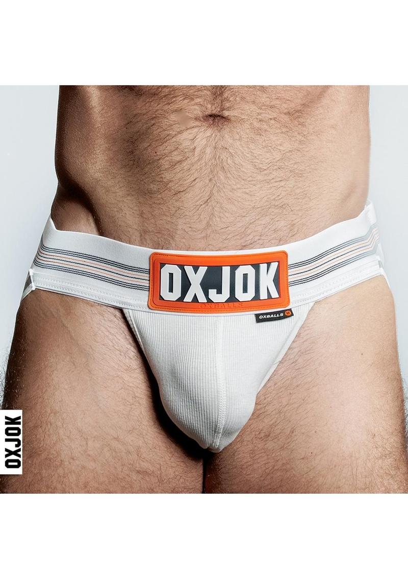 OXJOK Geared for Play White Jockfit Rubber Stretch Bulge - Image 7