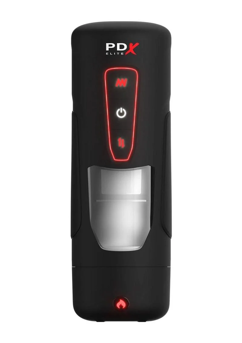 P.D.X. Elite Milk Me Hotter Rechargeable Stroker Thrusts And Vibrates