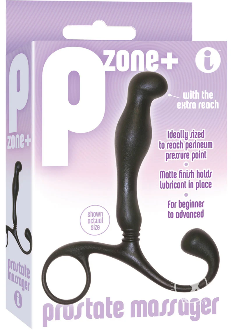 P Zone Plus Prostate Massager Extra Reach for Perineum Pressure - Image 2