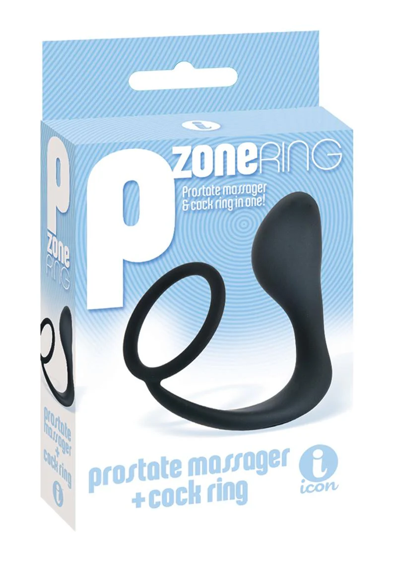 P-Zone Silicone Prostate Massager And Cock Ring Dual Pleasure Design - Image 2