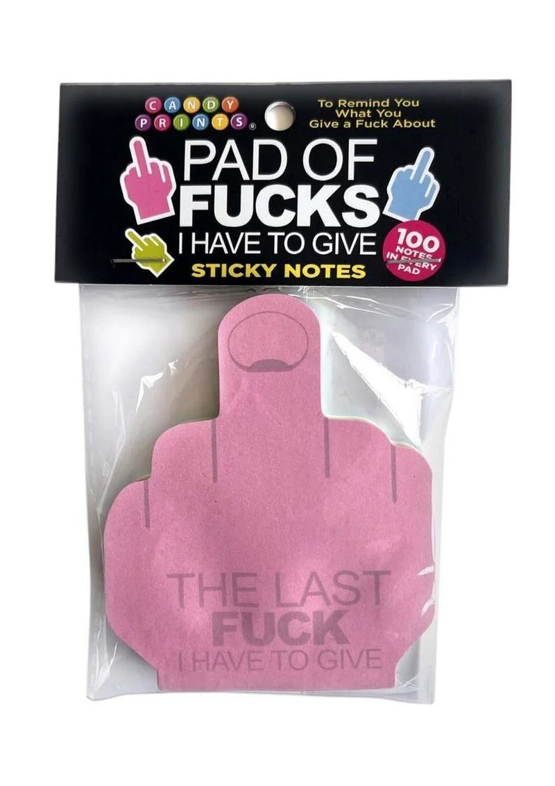 Pad of Fcks Sticky Notes Funny “Last Fck I Have to Give” Notepad - Image 2