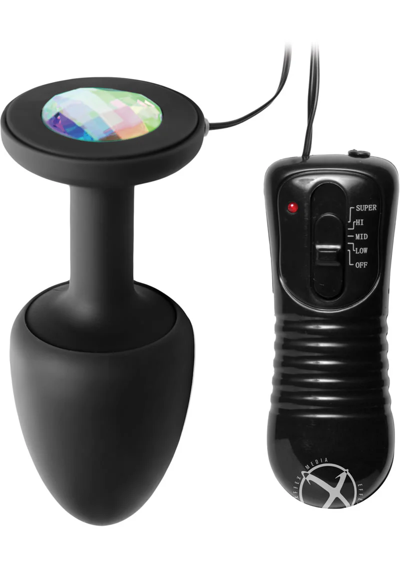 Paragon Gem-Accented Vibrating Anal Plug – Master Series