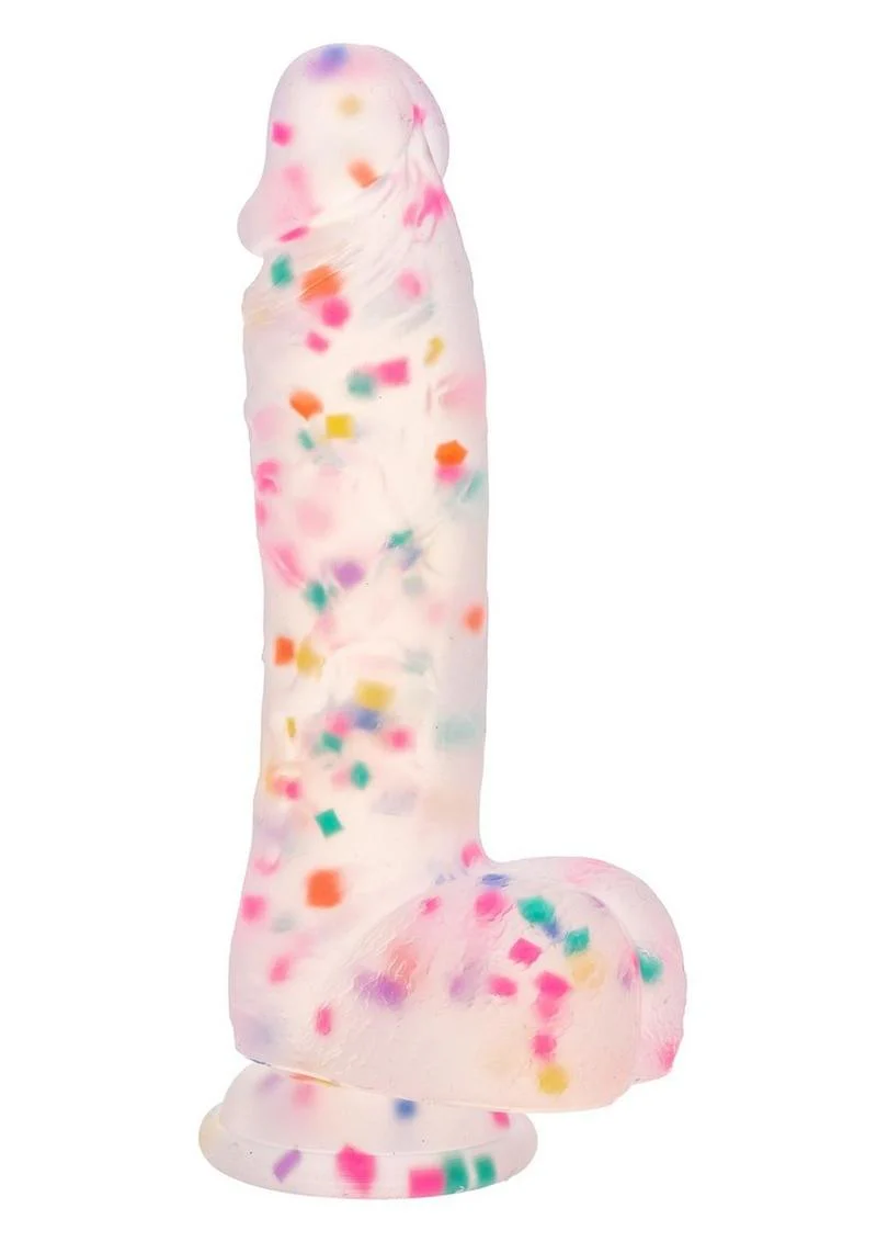 Party Boy Silicone Studs Dong with Suction Cup Insert