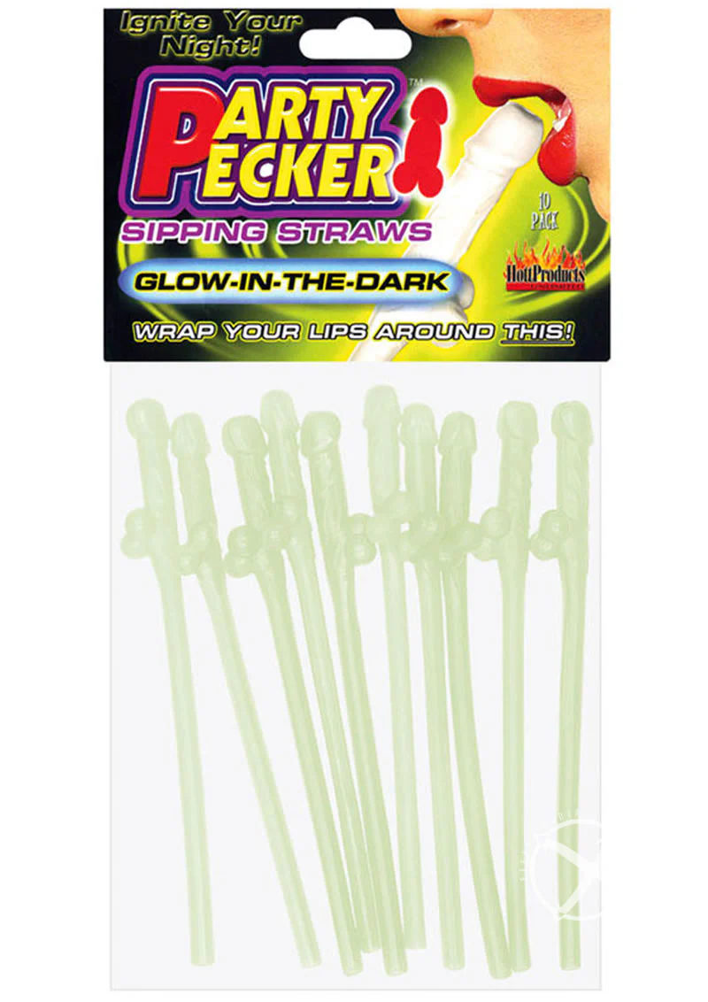 Party Pecker Sipping Straws Assorted Colors - Image 2