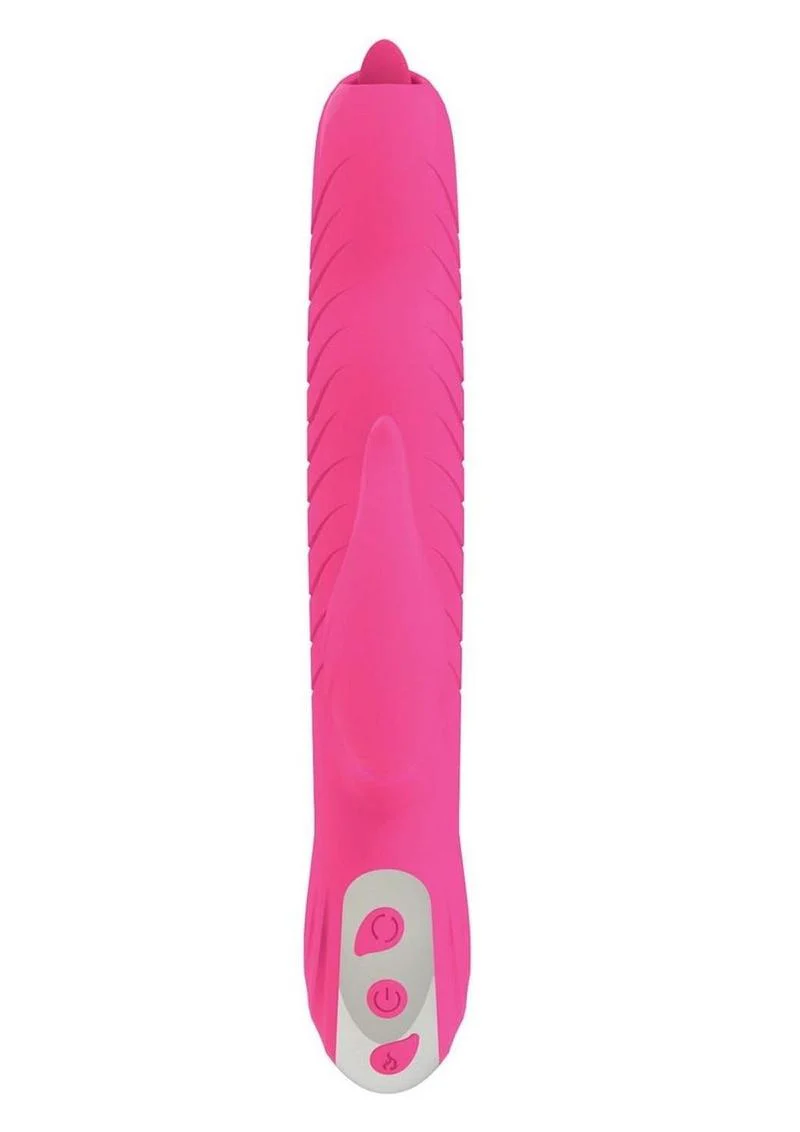 Passion Dolphin Cozy Warm Silicone Bunny Exciter - Image 2