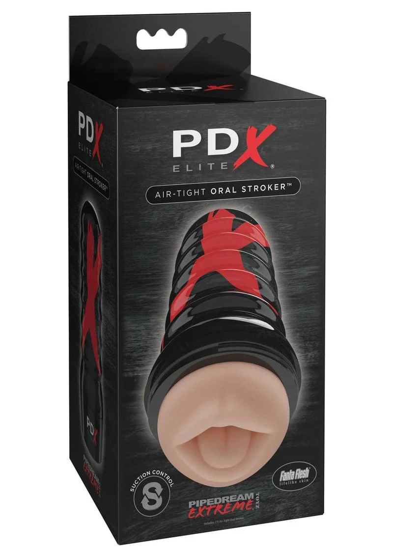 PDX Elite Air-Tight Oral Realistic Mouth Stroker - Image 3
