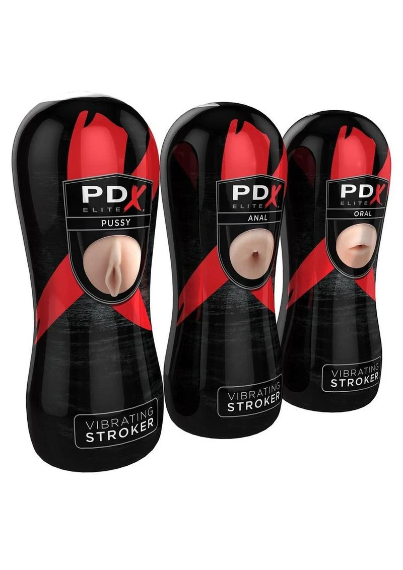 PDX Elite Fanta Flesh Vibrating Strokers