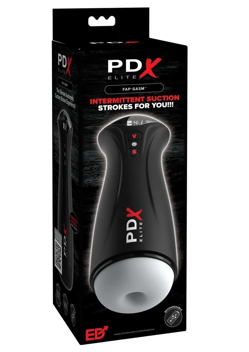 PDX Elite Fap-Gasm Rechargeable Male Masturbator – Suction Strokes - Image 4