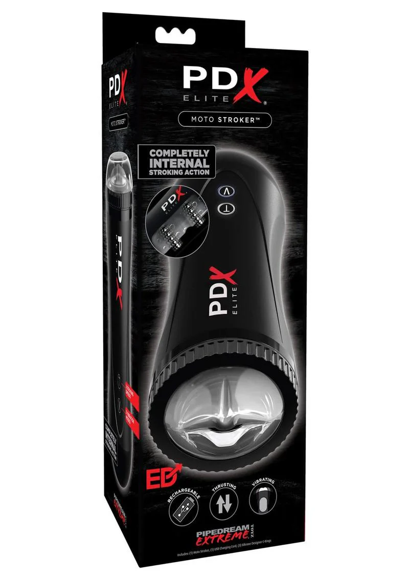 PDX Elite Moto Internal Stroking Action Stroker With Vibration - Image 3