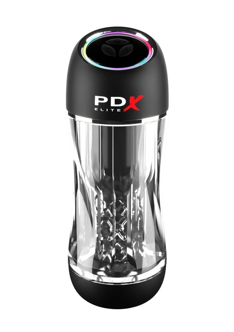 PDX Elite ViewTube Pro Rechargeable See-Thru Vibrating Stroker