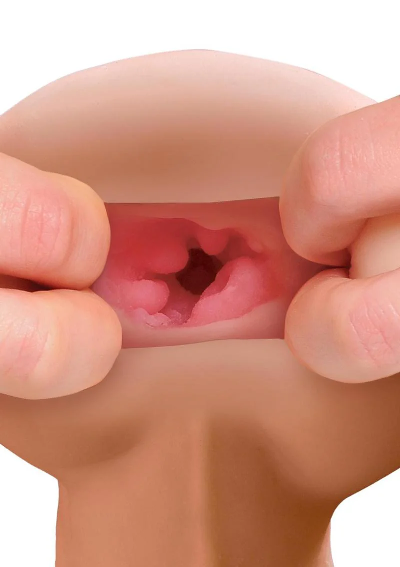 PDX Male Reach Around Stroker Realistic Masturbator with Balls
