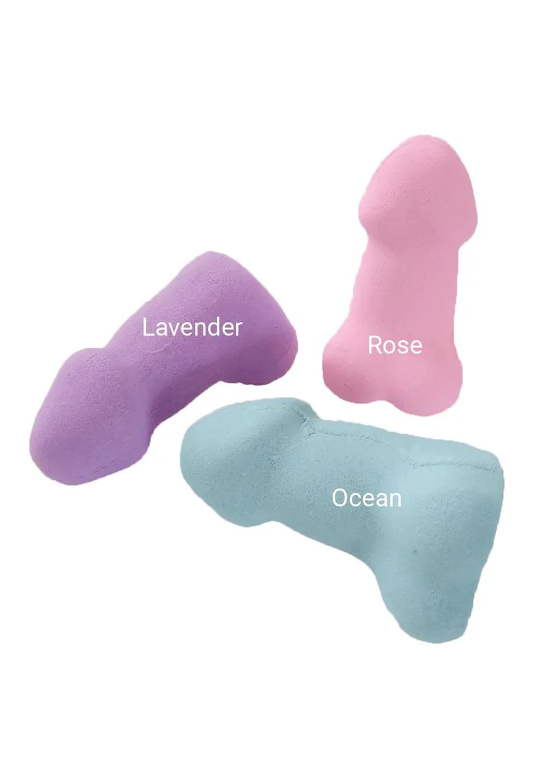 Pecker Bath Bomb Scented Erotic Bath Bomb Set of 3 Lavender Rose Ocean