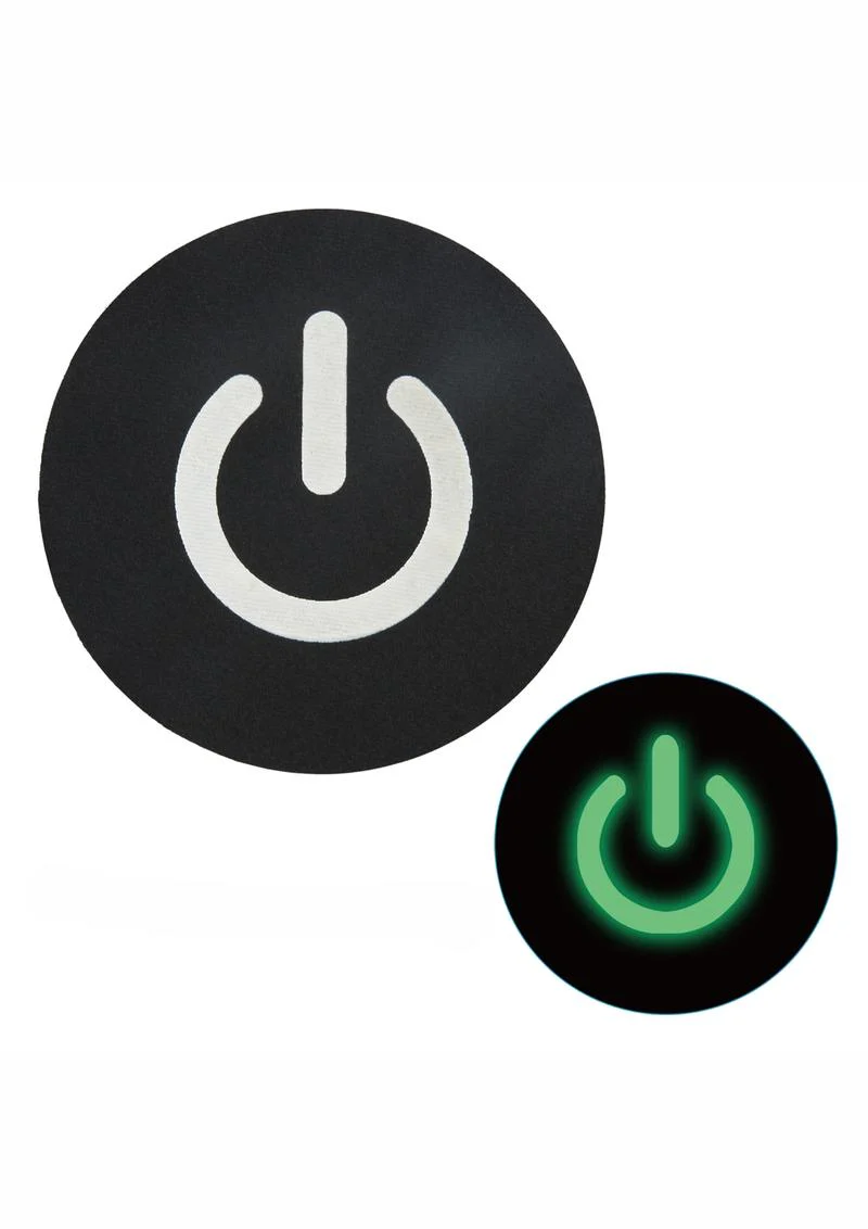 Peekaboos Glow in the Dark Power Button Pasties Nipple Covers