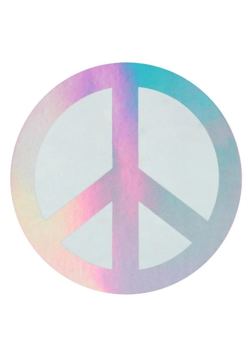 Peekaboos Pride Peace Sign Pasties Rainbow And Blue Nipple Covers - Image 3