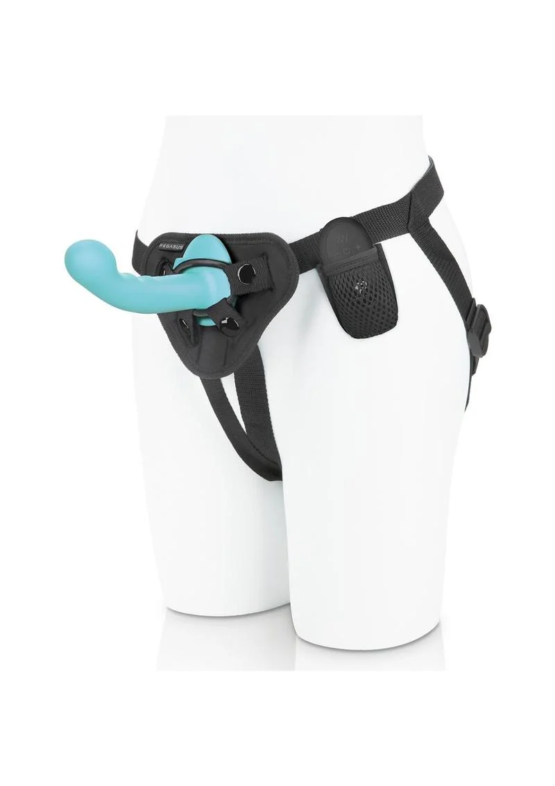 Pegasus 6in Ripple P-Spot / G-Spot Peg Remote Harness Set