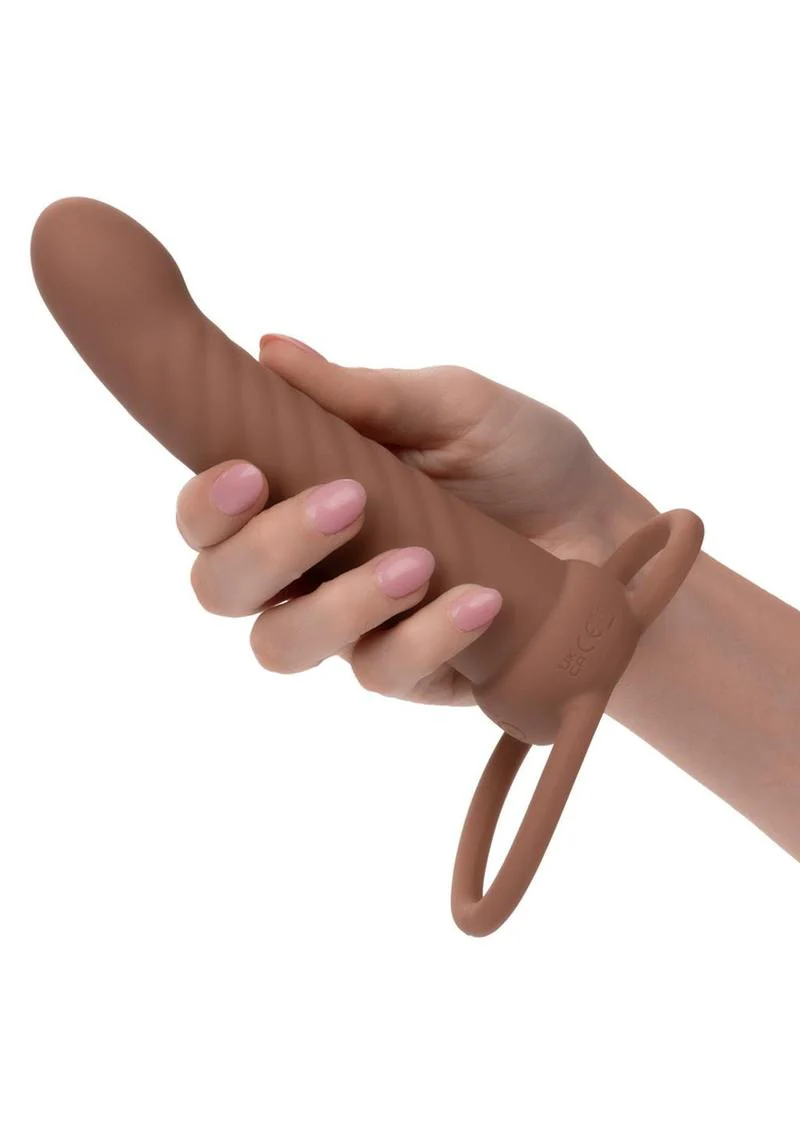 Performance Maxx Silicone Ribbed Dual Penetrator Extender - Image 6